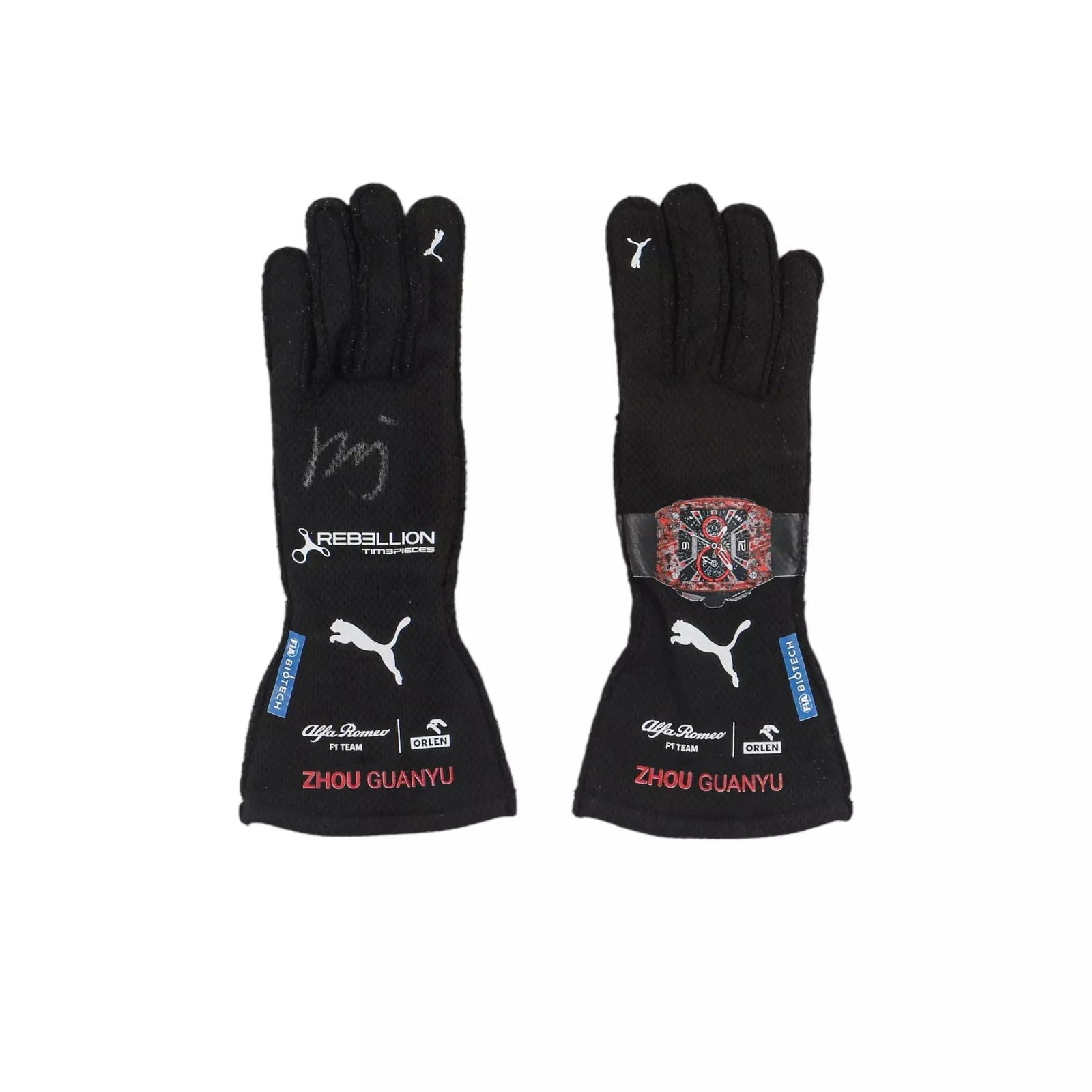 2023 Zhou Guanyu Alfa Romeo Gloves
