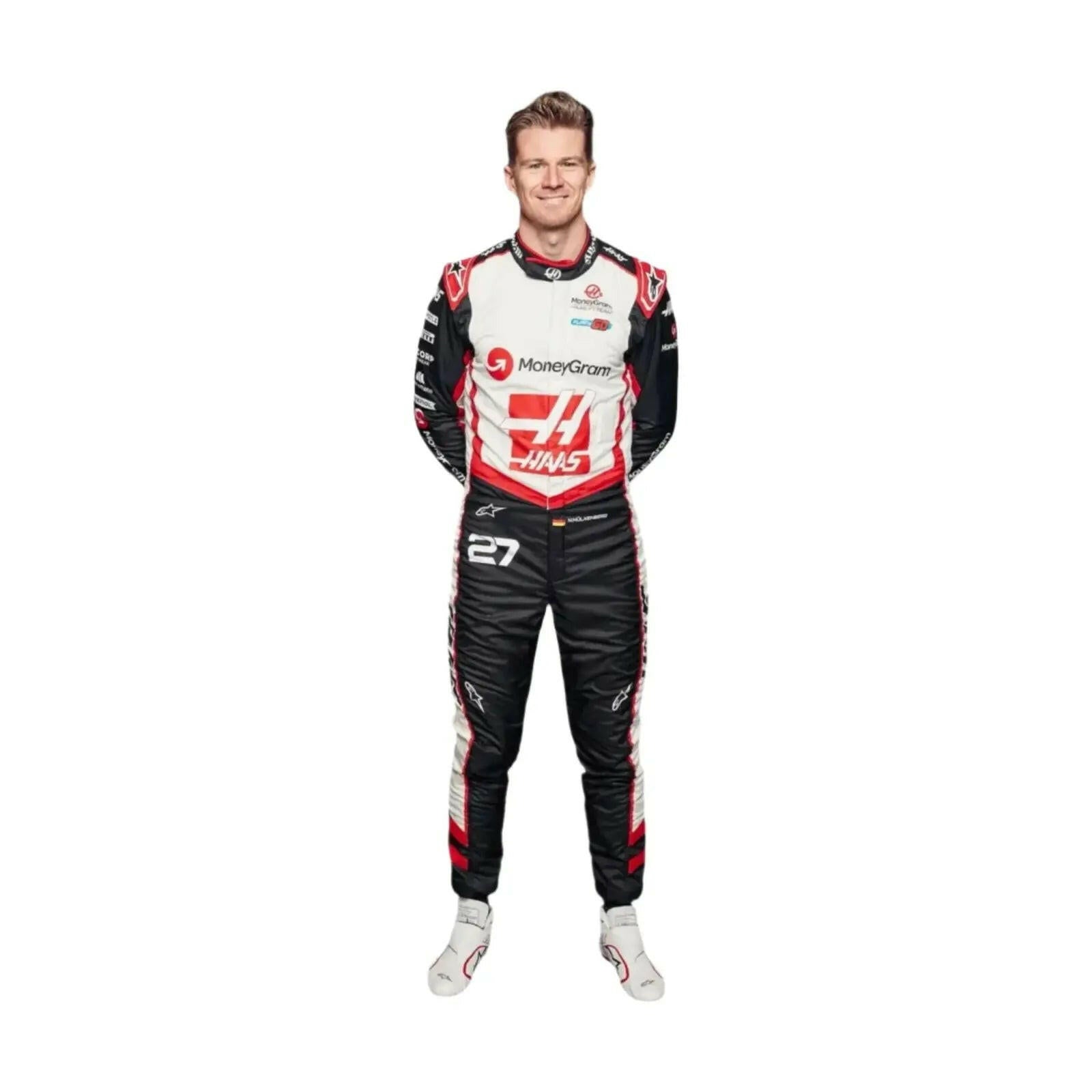 2024 Kevin Magnussen Nico Hulkenberg Haas F1 Team Race Suit -Ex Race Gear