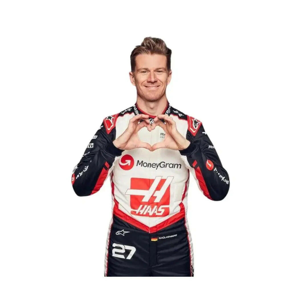 2024 Nico Hülkenberg Replica Race Suit | Haas F1 Team - Exracegear