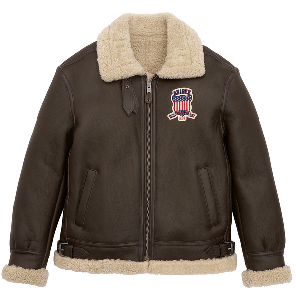 Buy Best Original Winter Avirex B3 Shearling Choclate Leather