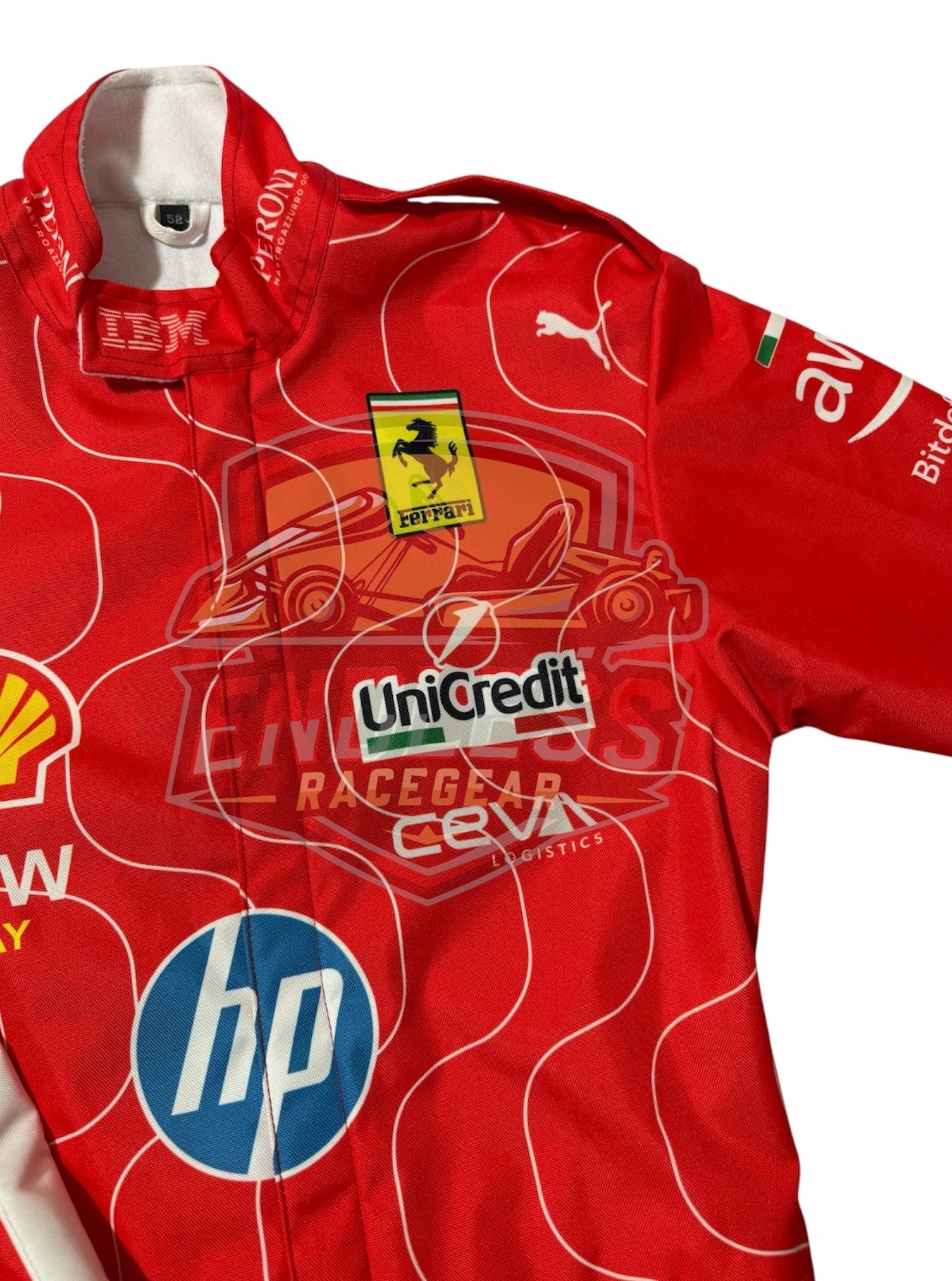 2025 Scuderia Ferrari Charles Leclerc HP F1 Team Monza GP Replica Race Suit Endless Racegear