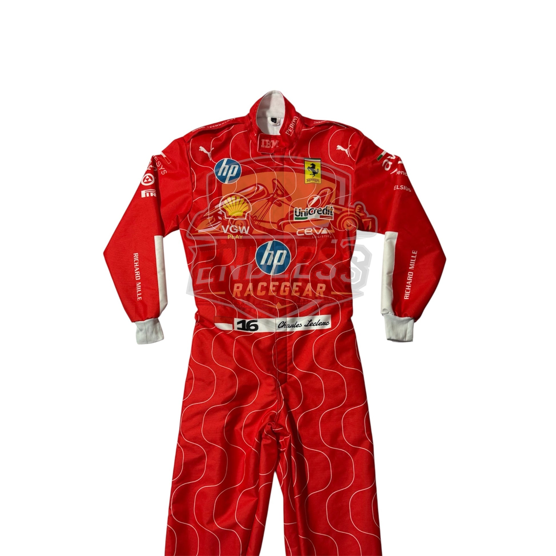 2025 Scuderia Ferrari HP F1 Team Monza GP Replica Race Suit Endless Racegear