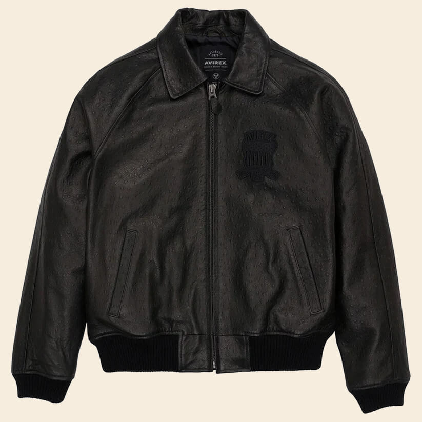 New Black Limited Edition Avirex Leather Jacket – Endless Racegear New Black Limited Edition Avirex Leather Jacket – Endless Racegear