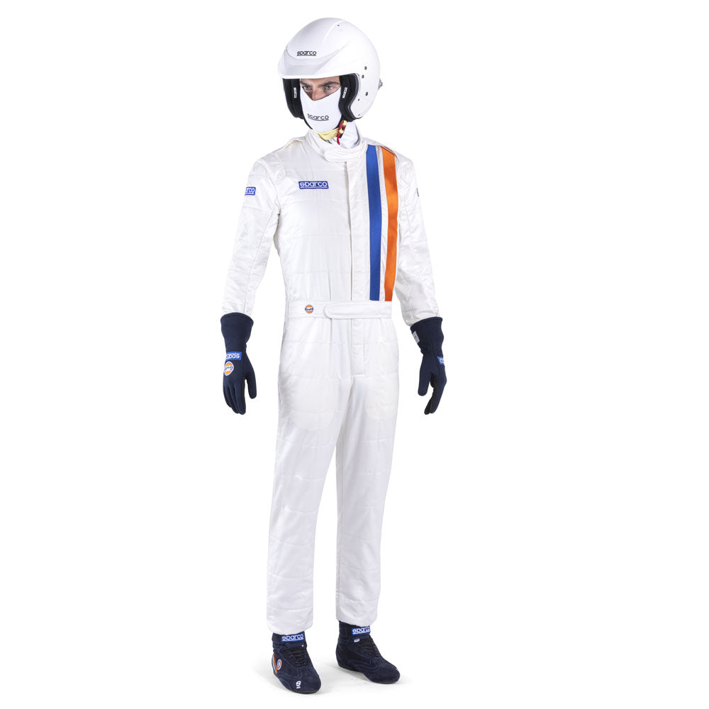 Sparco Gulf Racing Driver Suit Classic Retro 2-Layer Overalls Fireproof FIA Spec Sparco