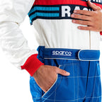 001144MR Sparco Martini Racing Classic Retro Rally Suit Fireproof FIA 8856-2018 Sparco