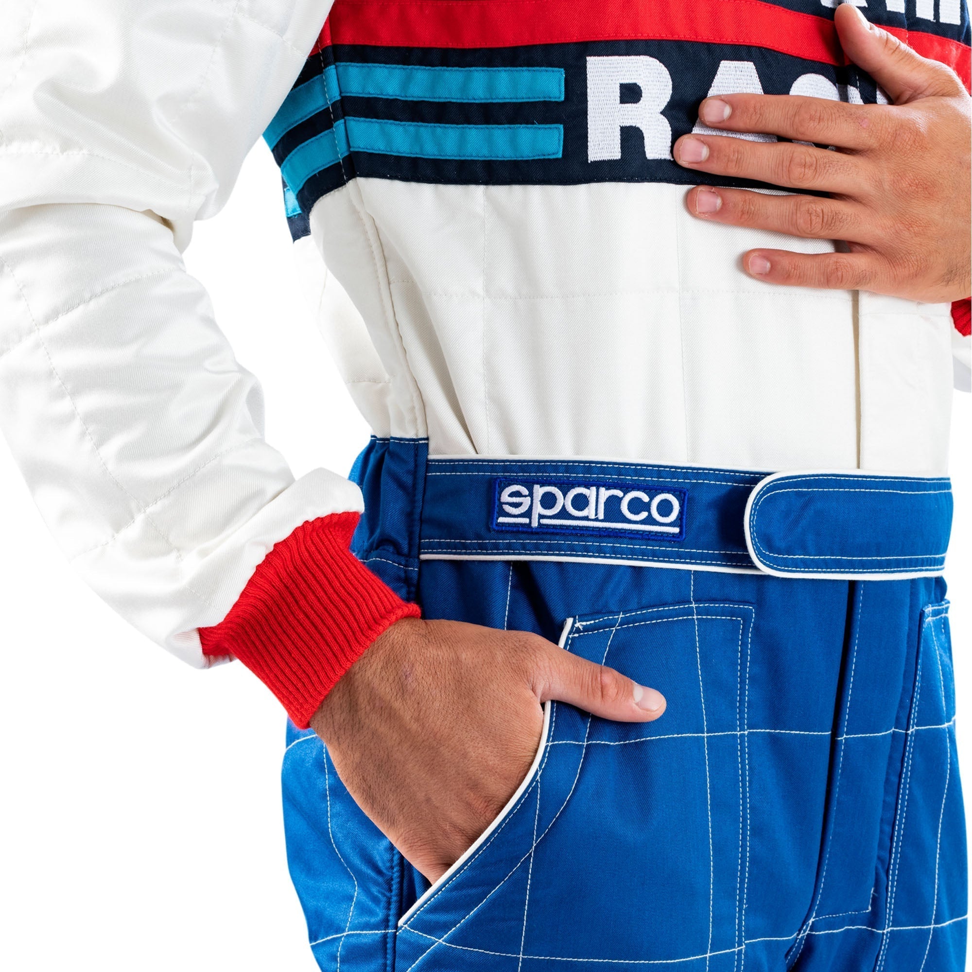 001144MR Sparco Martini Racing Classic Retro Rally Suit Fireproof FIA 8856-2018 Sparco