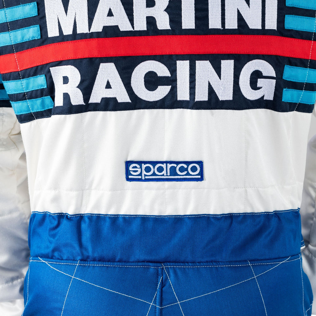 001144MR Sparco Martini Racing Classic Retro Rally Suit Fireproof FIA 8856-2018 Sparco