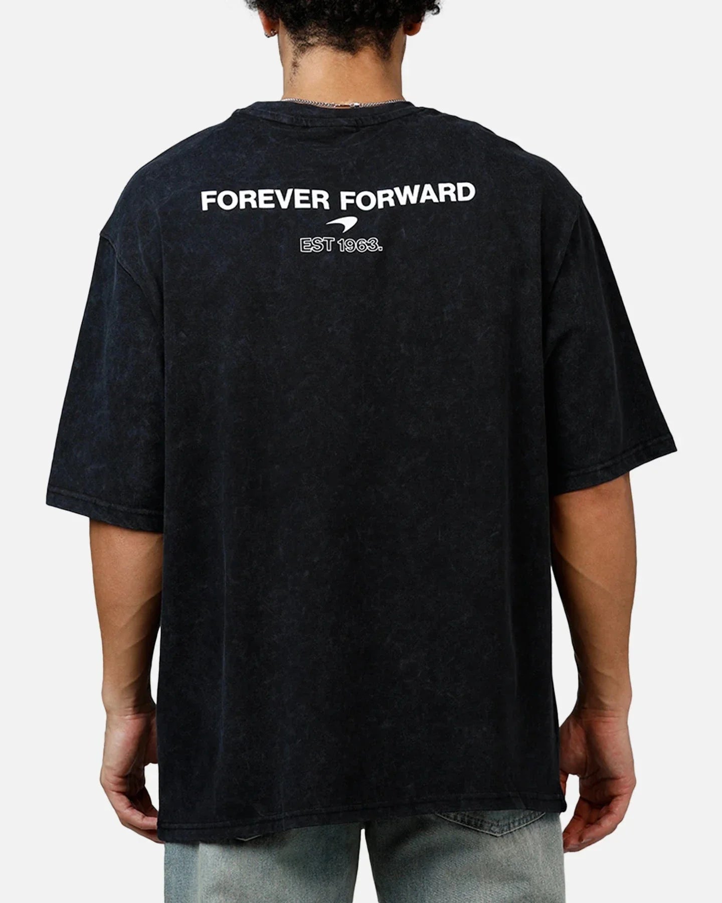 McLaren F1 x New Era Washed Logo T-Shirt - Stone/Black Endless Racegear