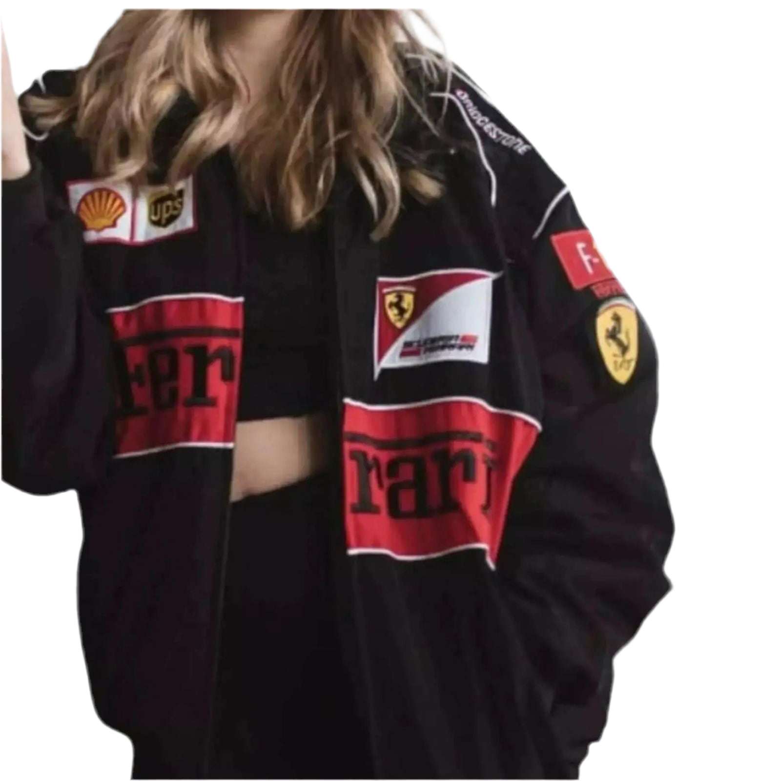 Ferrari Vintage Nascar Racing Jacket Ex Race Gear