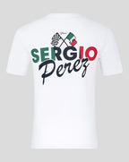 Red Bull Racing F1 Sergio "Checo" Perez Flag T-Shirt - White/Navy Red Bull Racing