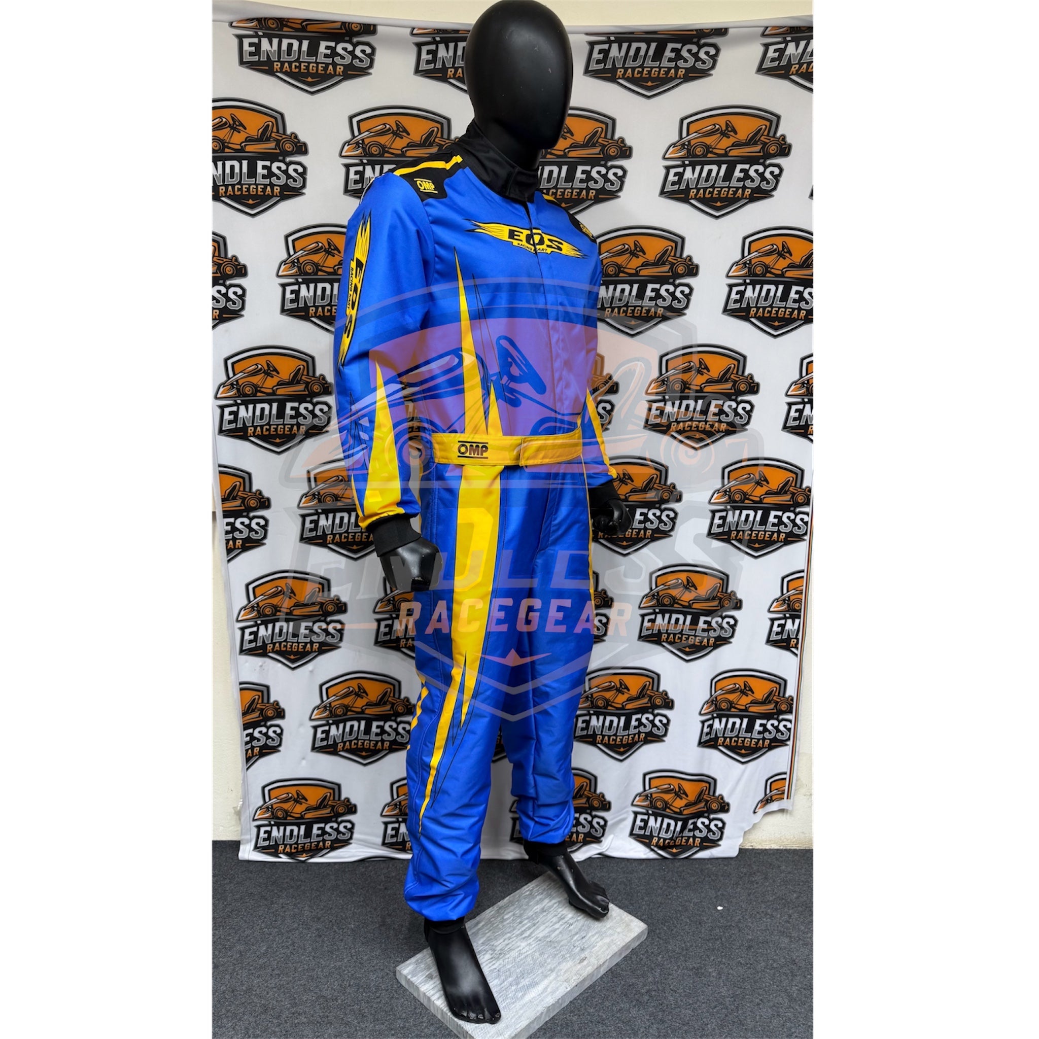 EOS 2021 OMP Overall Go Kart Replica Racing Sublimation Printed Suit Endless Racegear