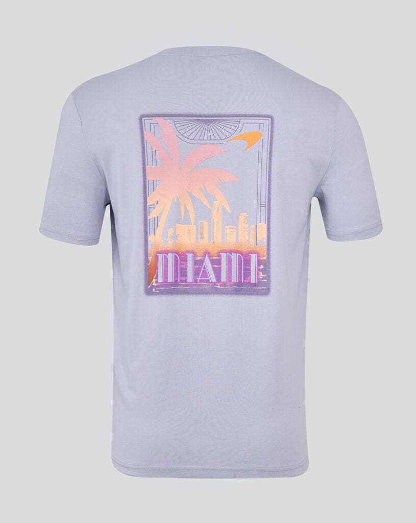 McLaren F1 Miami GP Oversized Fit Graphic T-Shirt - Purple McLaren-Castore