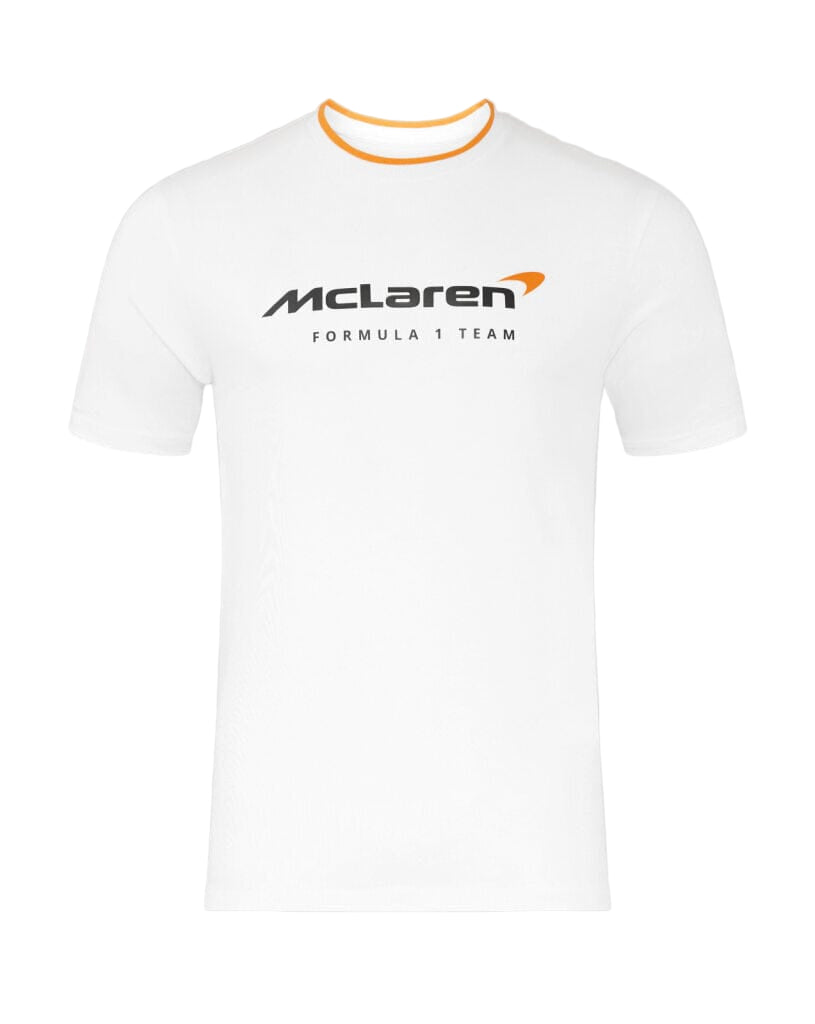 McLaren F1 Men's Core Essentials T-Shirt - White Endless Racegear