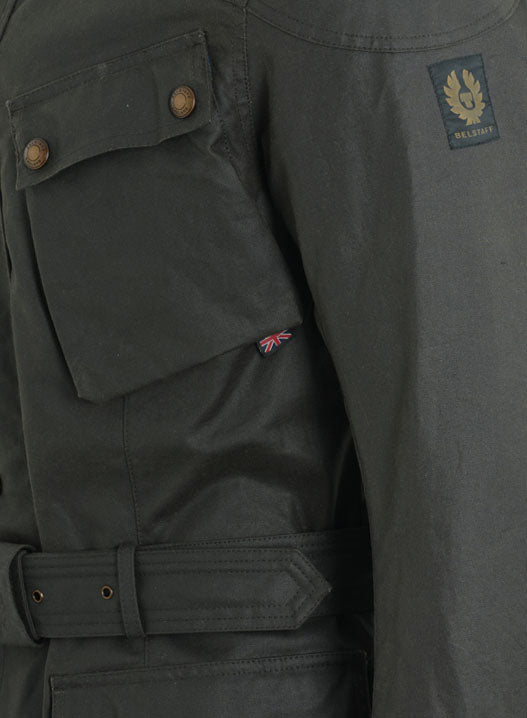 Belstaff Trialmaster Ultracore Waxed Cotton Jacket -  Olive