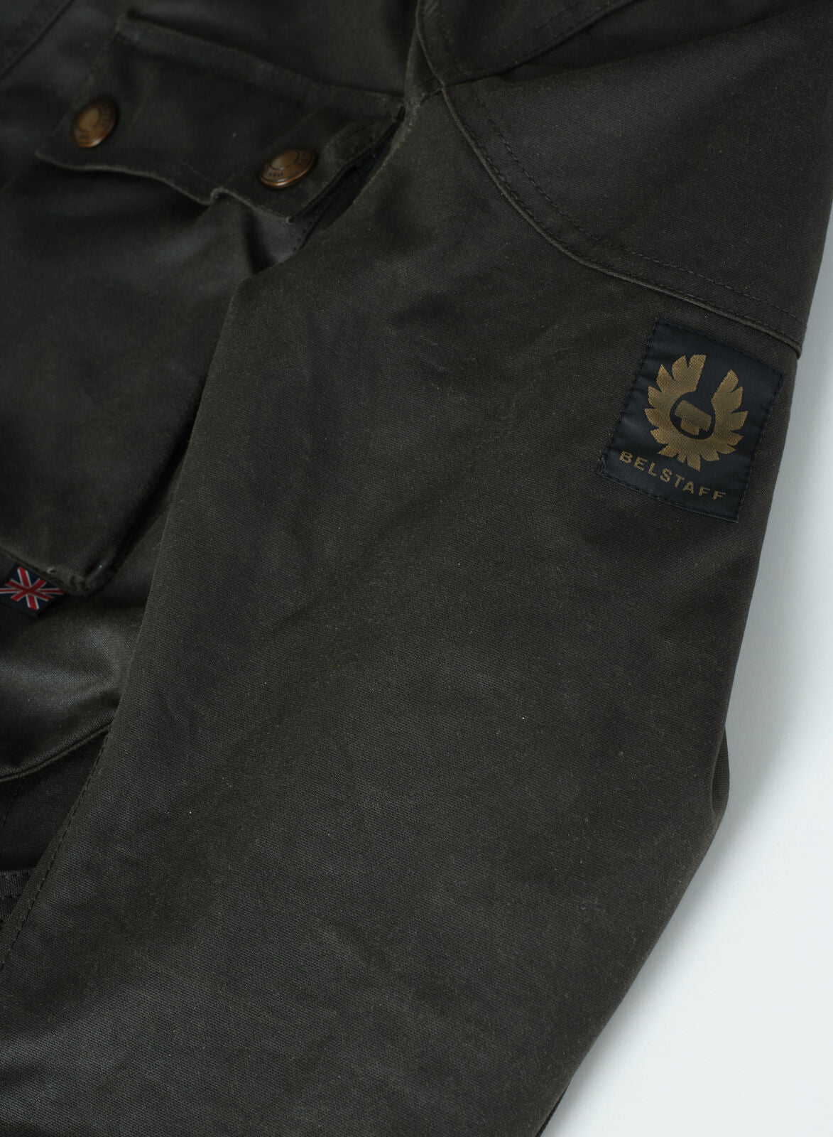 Belstaff Trialmaster Ultracore Waxed Cotton Jacket -  Olive