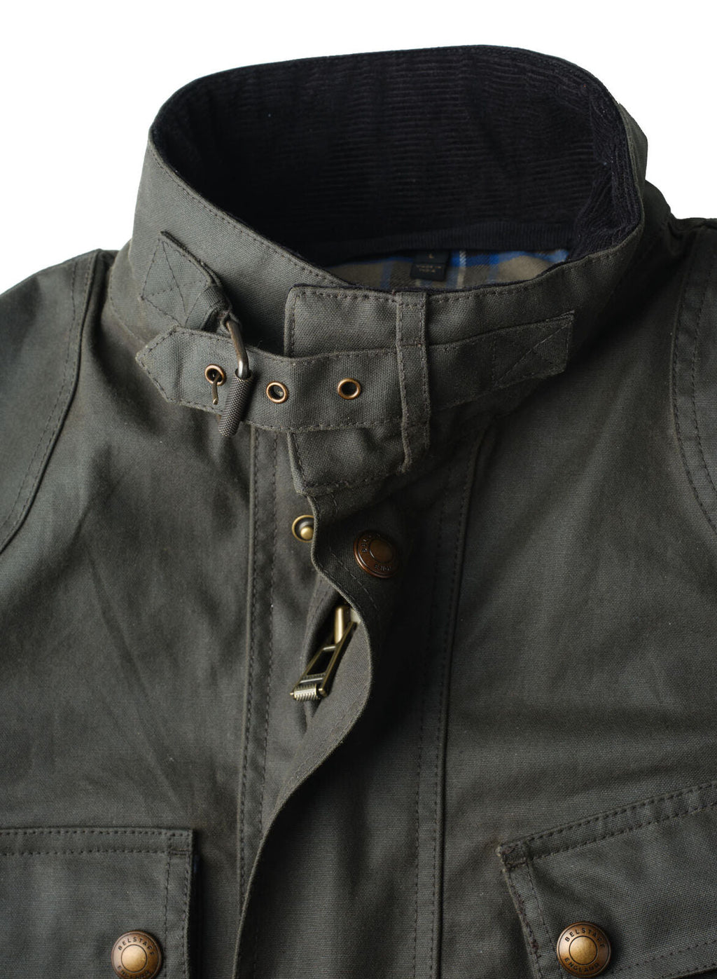 Belstaff Trialmaster Ultracore Waxed Cotton Jacket -  Olive