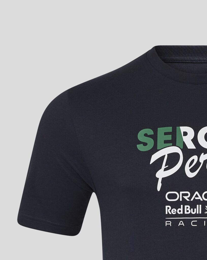 Red Bull Racing F1 Sergio "Checo" Perez Flag T-Shirt - White/Navy Red Bull Racing