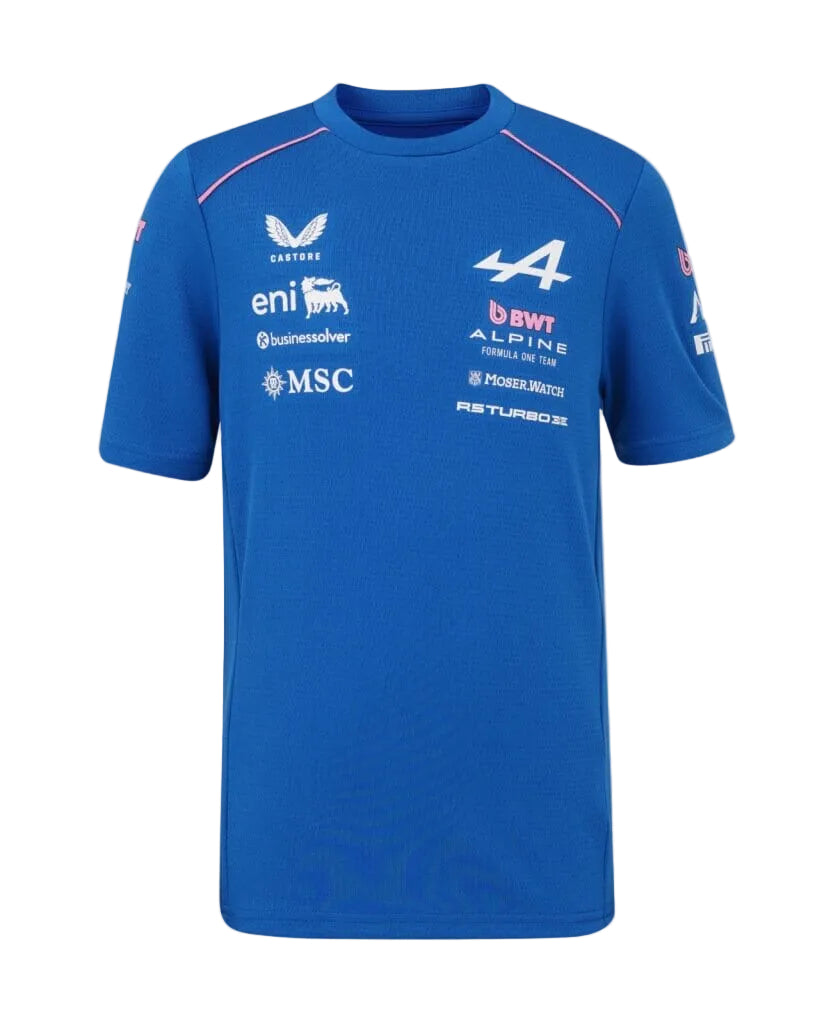 Alpine Racing F1 2026 Kids Team Set Up T-Shirt - Youth Lapis Blue Alpine