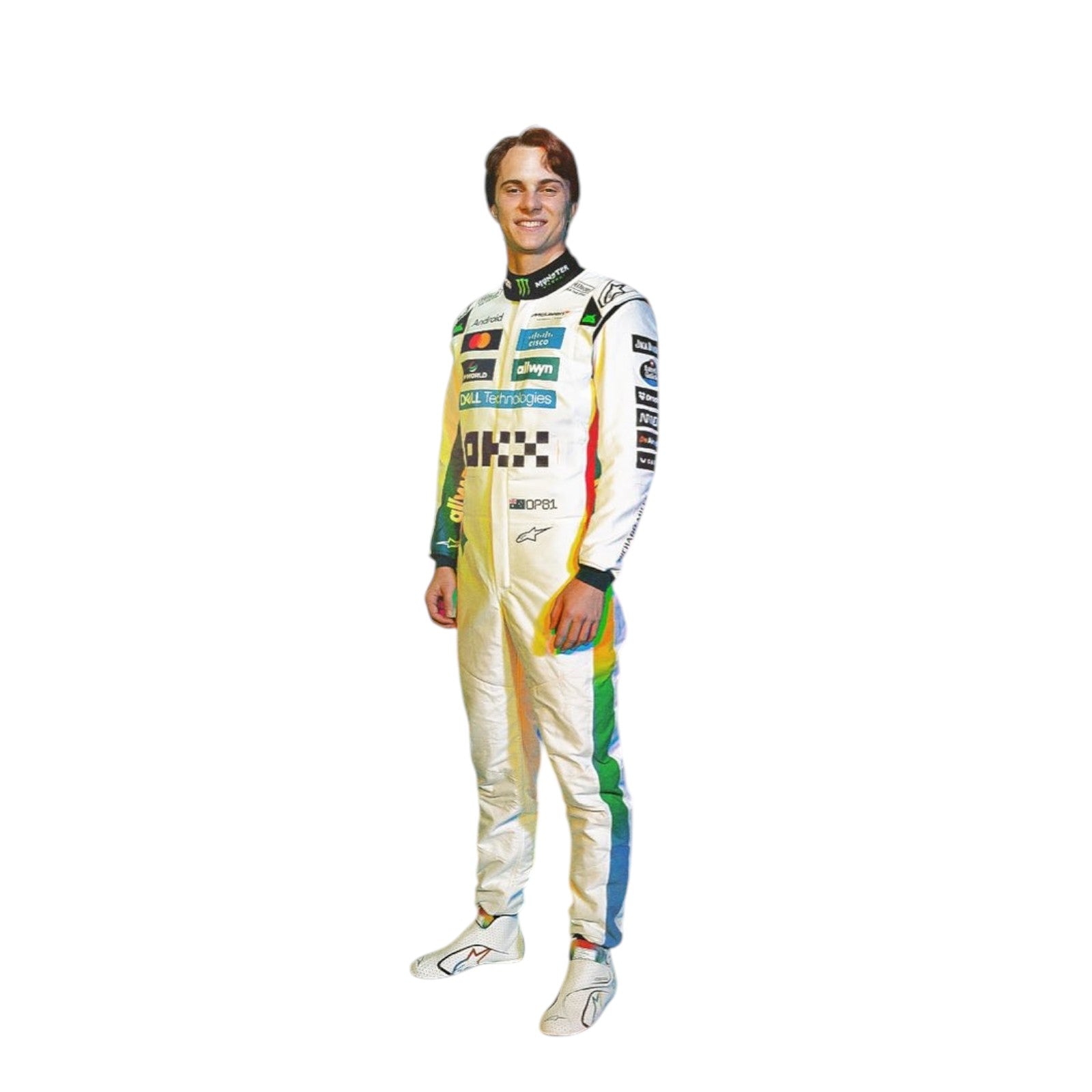 2025 Ocsar Piastri McLaren Google Gemini F1 Team Racing Suit Endless Racegear