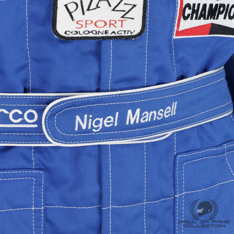 1992 Ricardo Patrese Race Used Williams Renault F1 Suit– Championship Season Endless Racegear