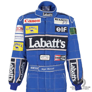 1992 Ricardo Patrese Race Used Williams Renault F1 Suit– Championship Season Endless Racegear