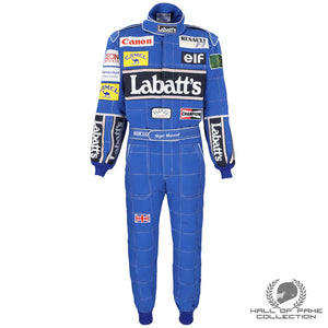 1992 Ricardo Patrese Race Used Williams Renault F1 Suit– Championship Season Endless Racegear