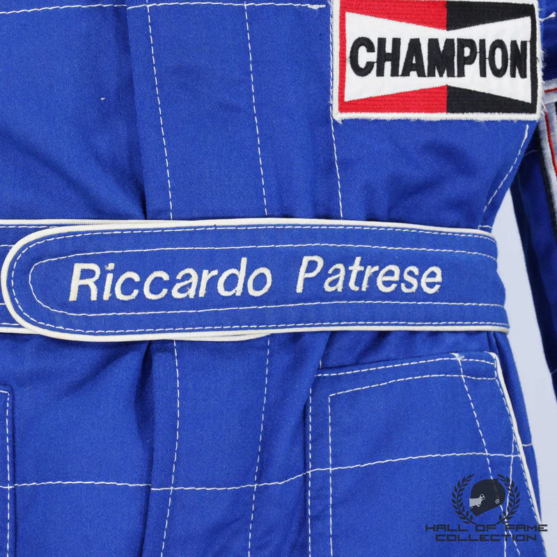 1992 Ricardo Patrese Race Used Williams Renault F1 Suit– Championship Season Endless Racegear