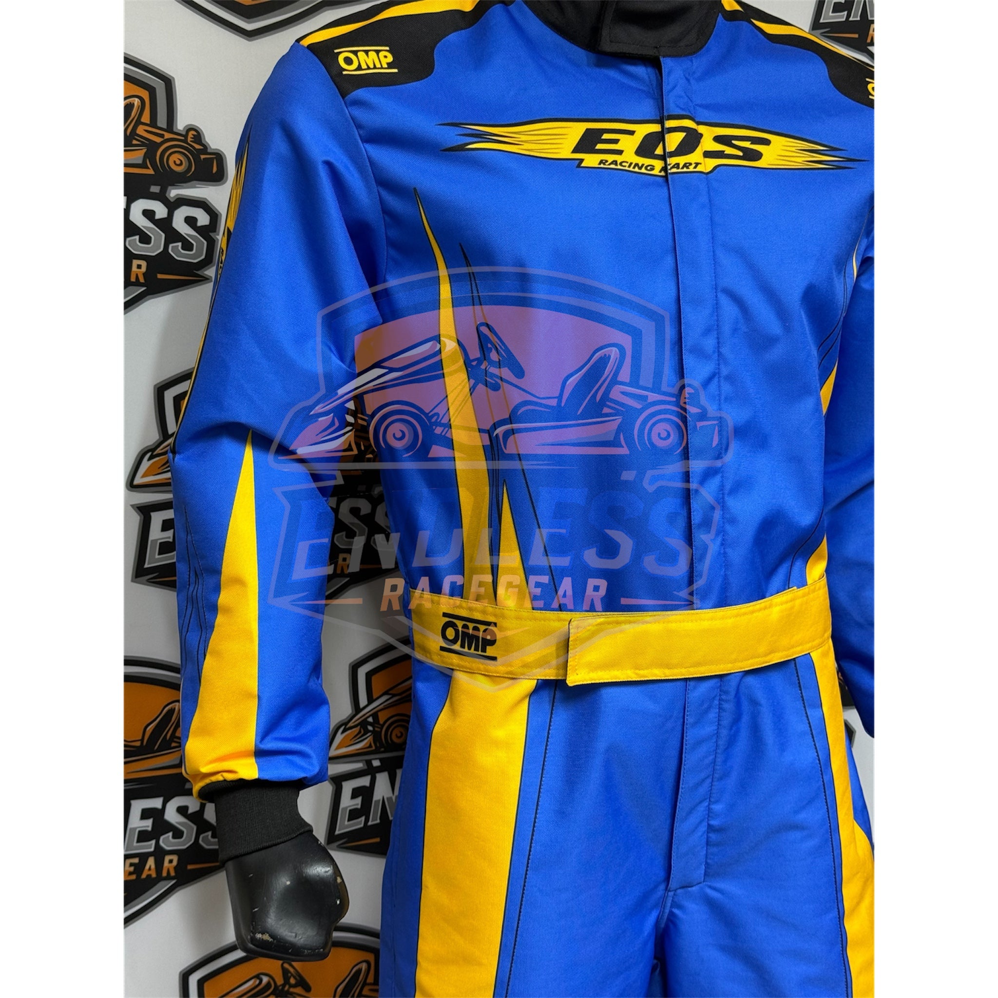EOS 2021 OMP Overall Go Kart Replica Racing Sublimation Printed Suit Endless Racegear