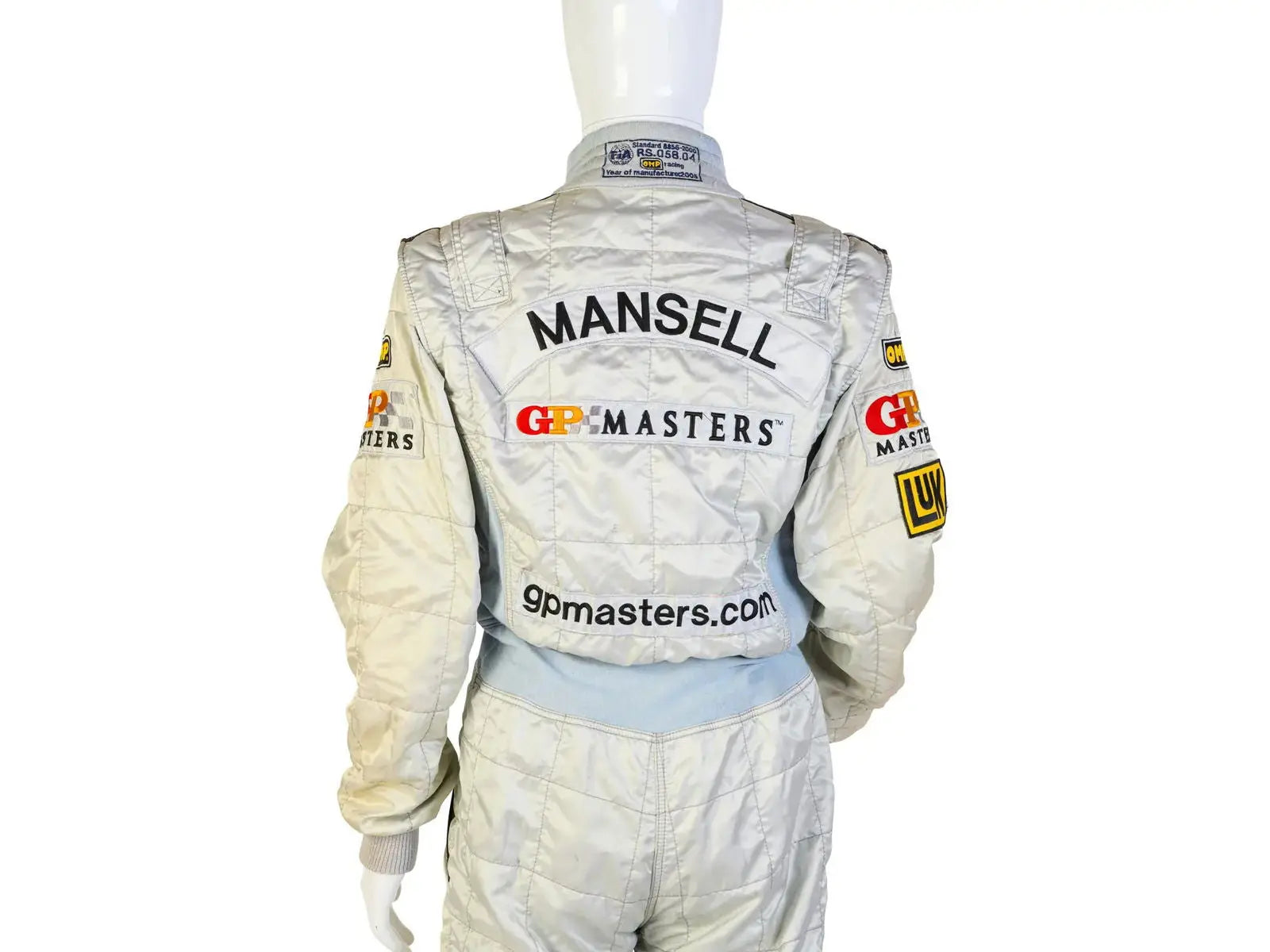 2005 GP Masters Nigel Mansell OMP Embroidered Race Suit Endless Racegear