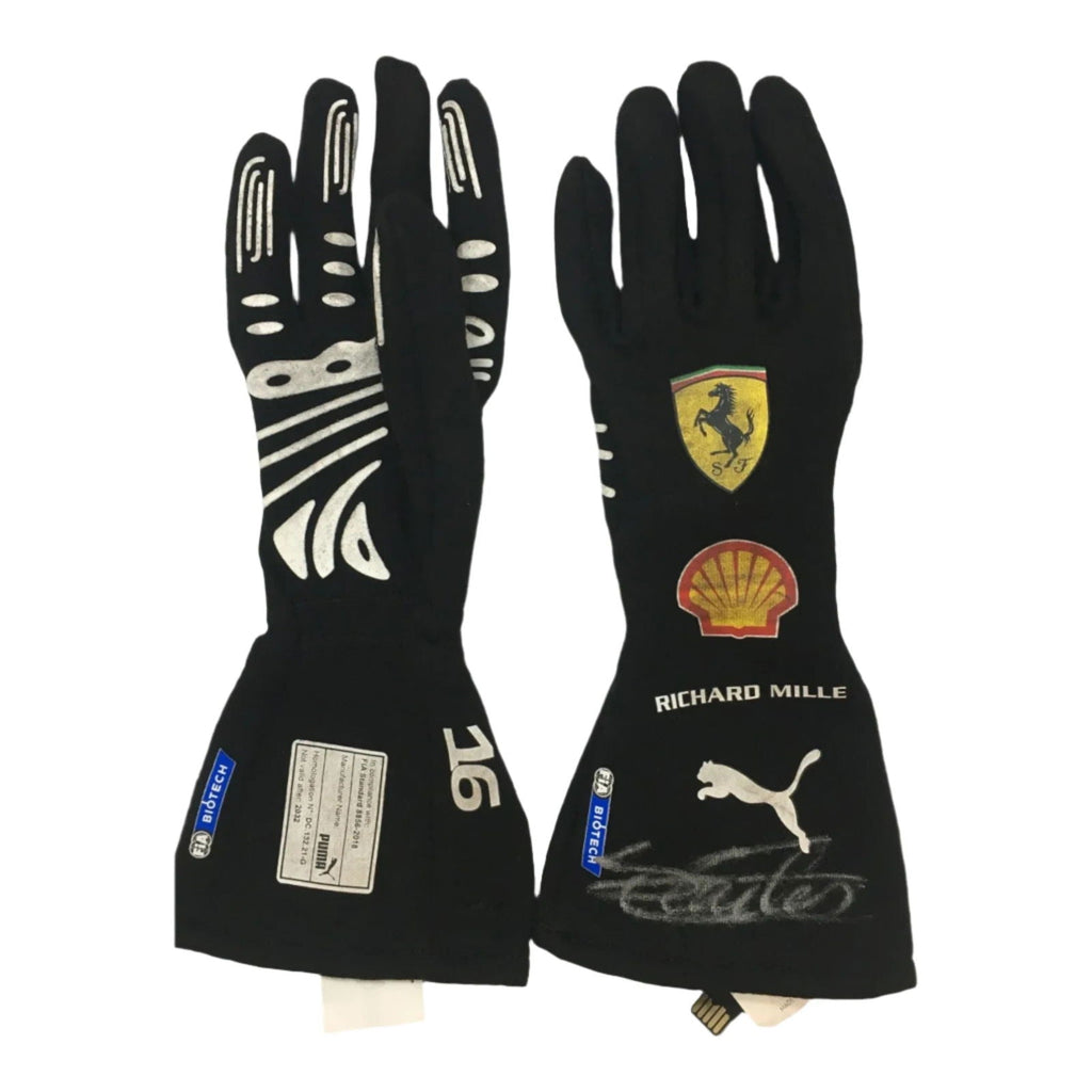 2021 Charles Leclerc Ferrari Monaco GP F1 gloves - Ex Race Gear