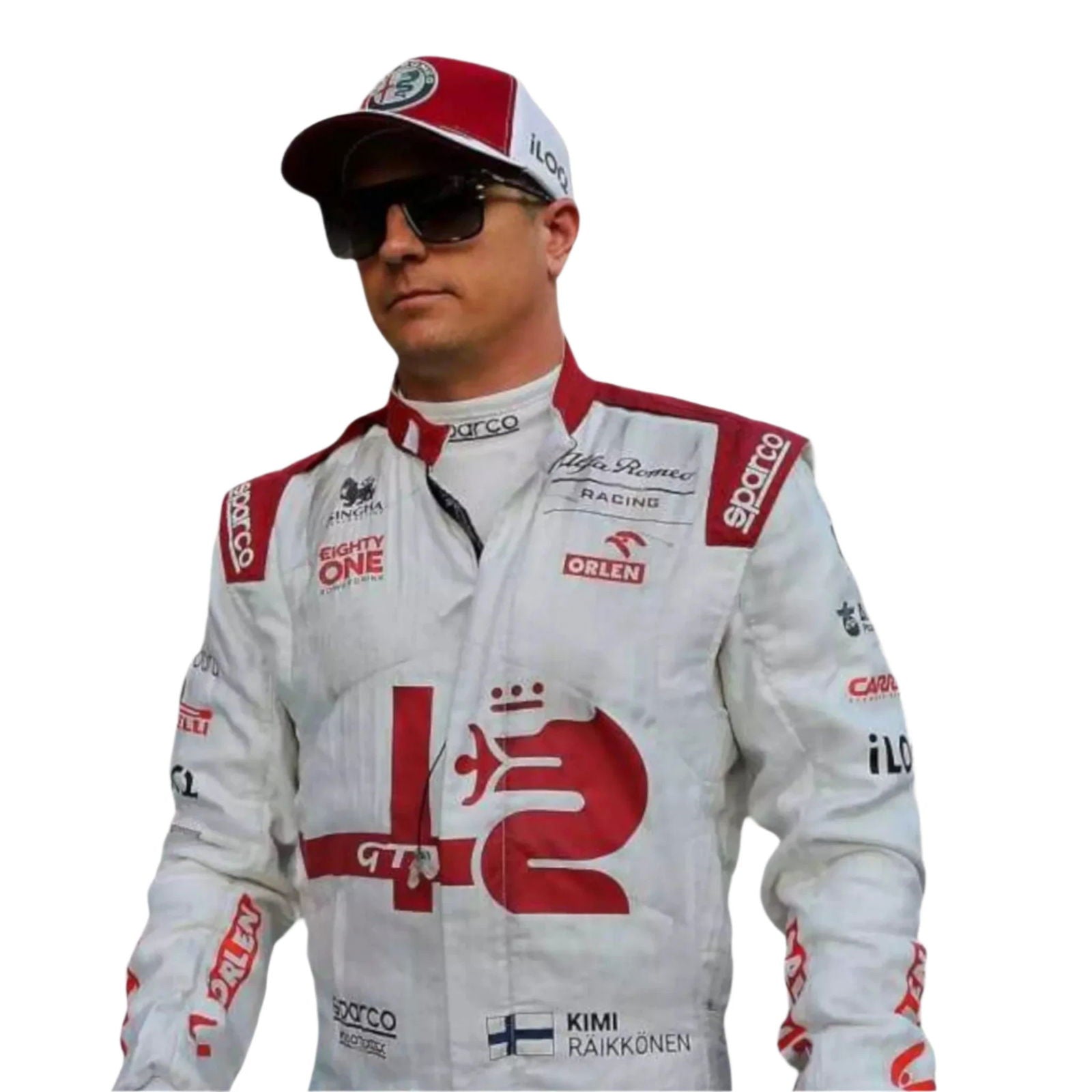 2021 Kimi Räikkönen Alfa Romeo F1 Team Race Suit Ex Race Gear