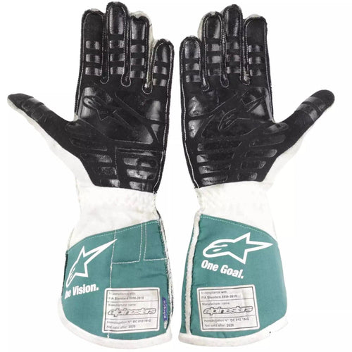 2021 Lance Stroll Aston Martin F1 Racing Gloves - Speedxcrafts