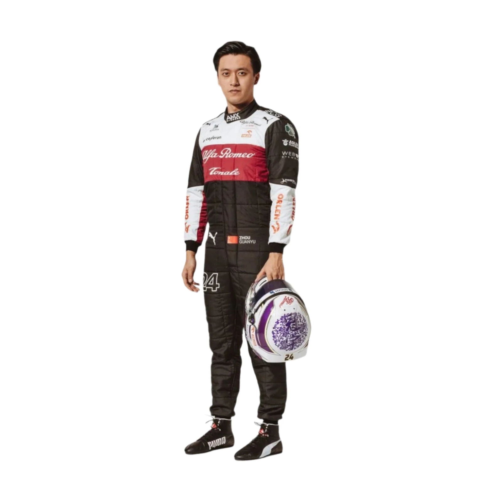 2022 Zhou Guanyu Alfa Romeo F1 Team Race Suit Ex Race Gear