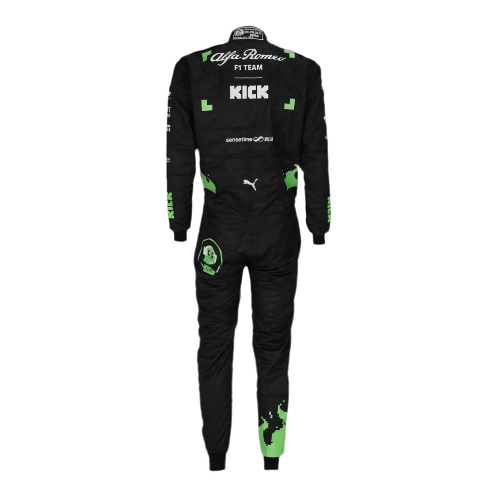 2023 Zhou Guanyu Alfa Romeo F1 Team Racing Suit– Belgian GP Ex Race Gear