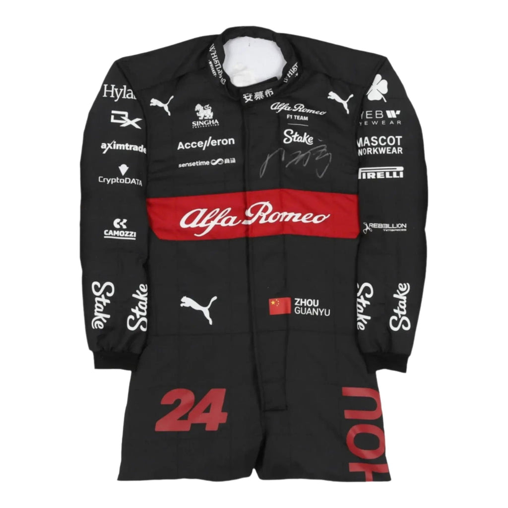 2023 Zhou Guanyu Alfa Romeo F1 Team Stake Replica Race Suit Ex Race Gear