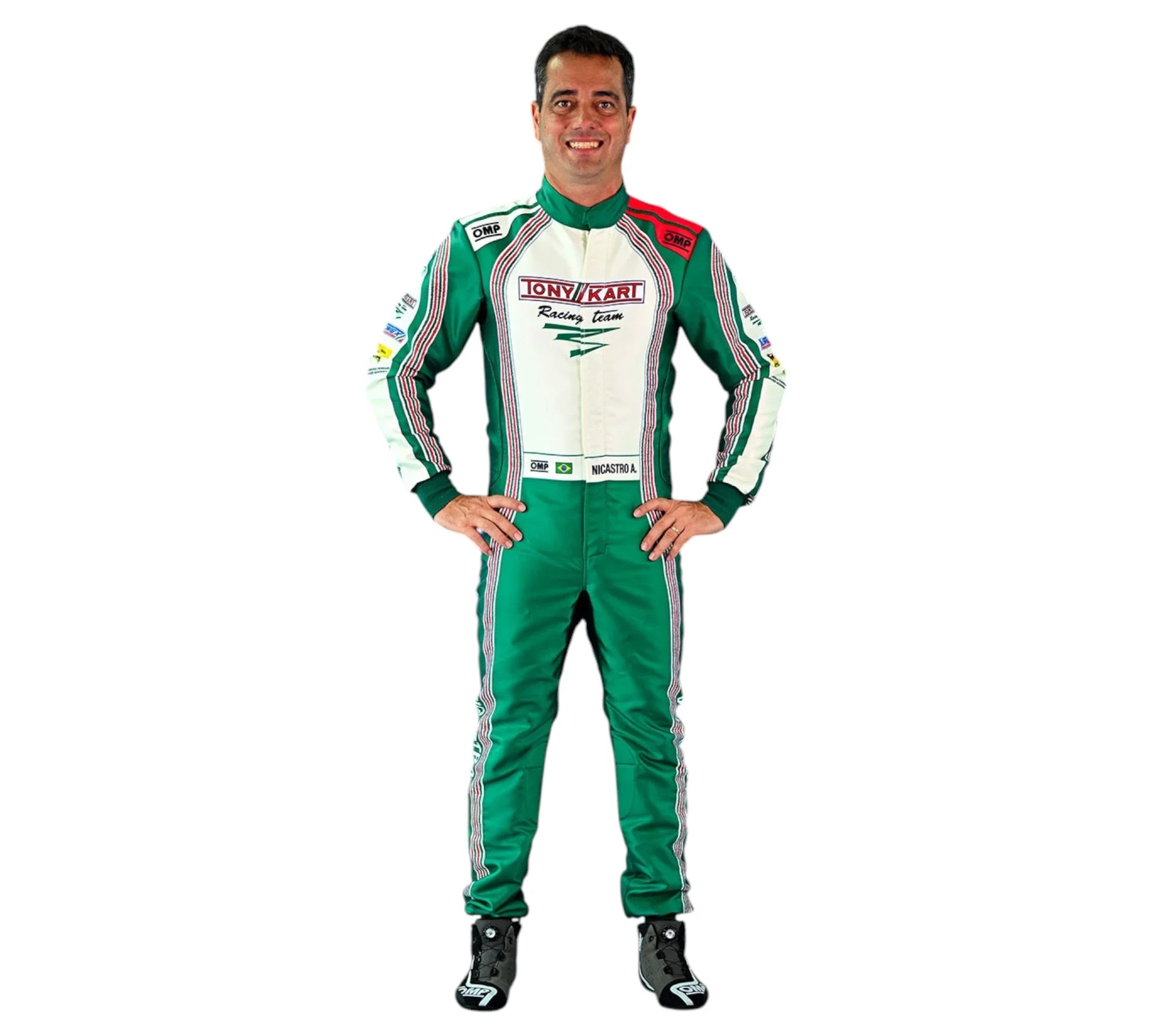 New 2024 Tony Kart Sublimation Printed Overall Go Kart Driver Racing Suit