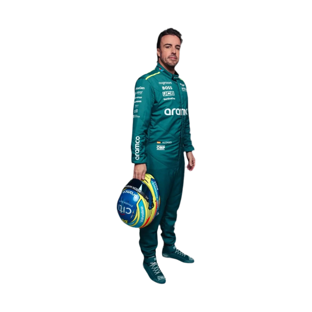 2024 Fernando Alonso Replica Race Suit | Aston Martin F1 Team Gear - Ex Race Gear