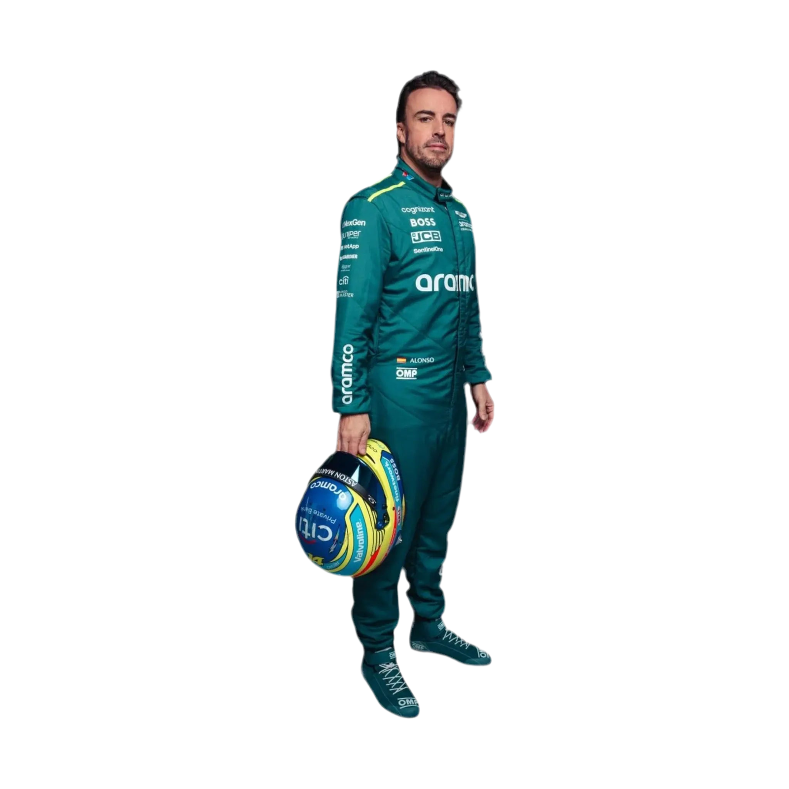 2024 Fernando Alonso Replica Race Suit | Aston Martin F1 Team Gear - Ex Race Gear