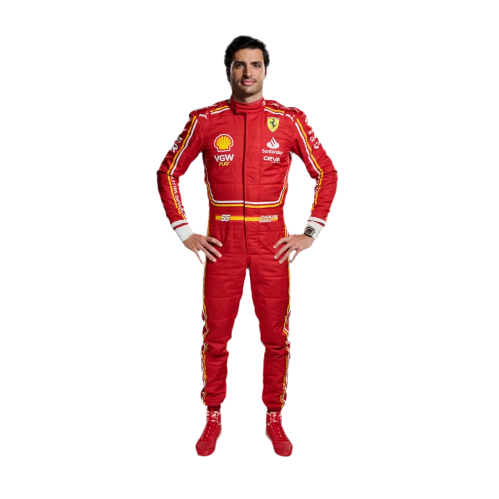 2024 Scuderia Ferrari Replica Race Suit | Official Team Merchandise - Ex Race Gear