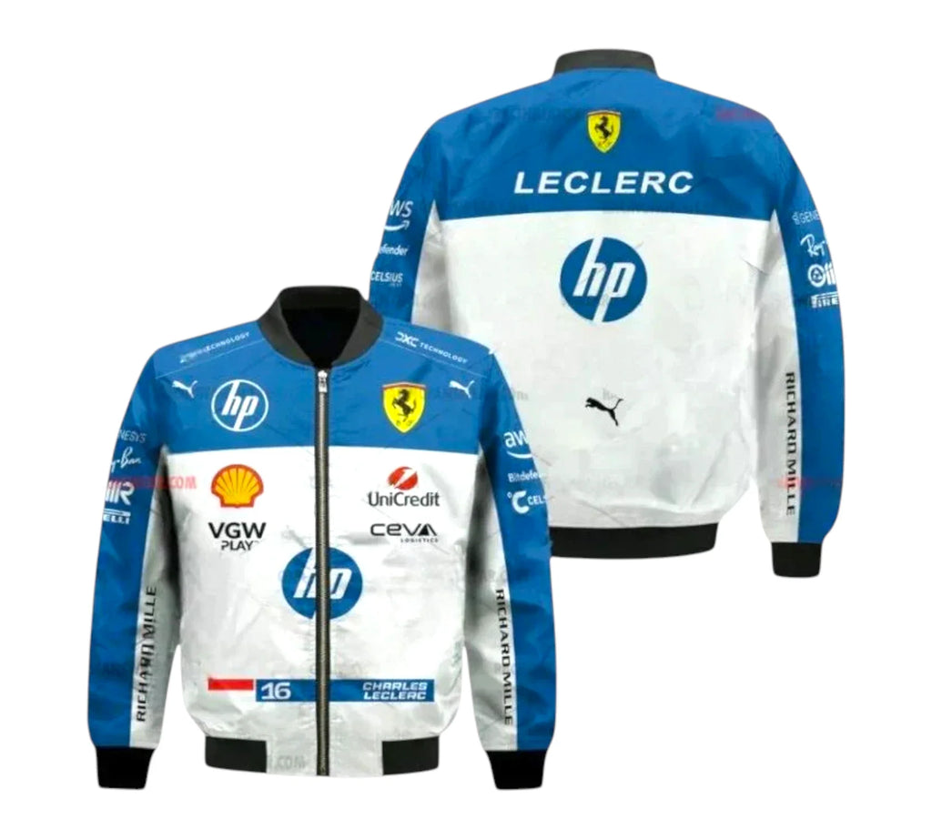 2025 Charles Leclerc Ferrari HP F1 Vintage Jacket Endless Racegear
