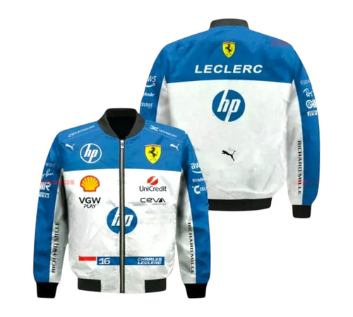 2025 Charles Leclerc Ferrari HP F1 Vintage Jacket Endless Racegear