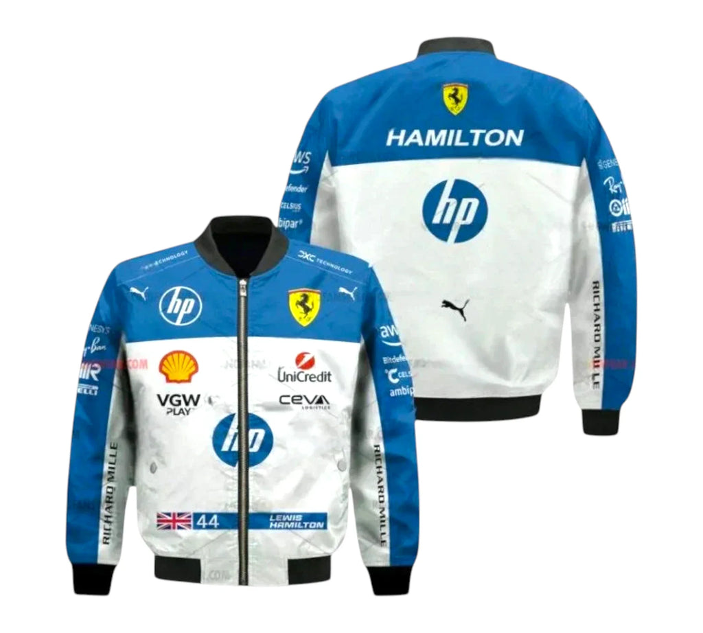 2025 Lewis Hamilton Team Ferrari HP F1 Vintage Jacket Endless Racegear