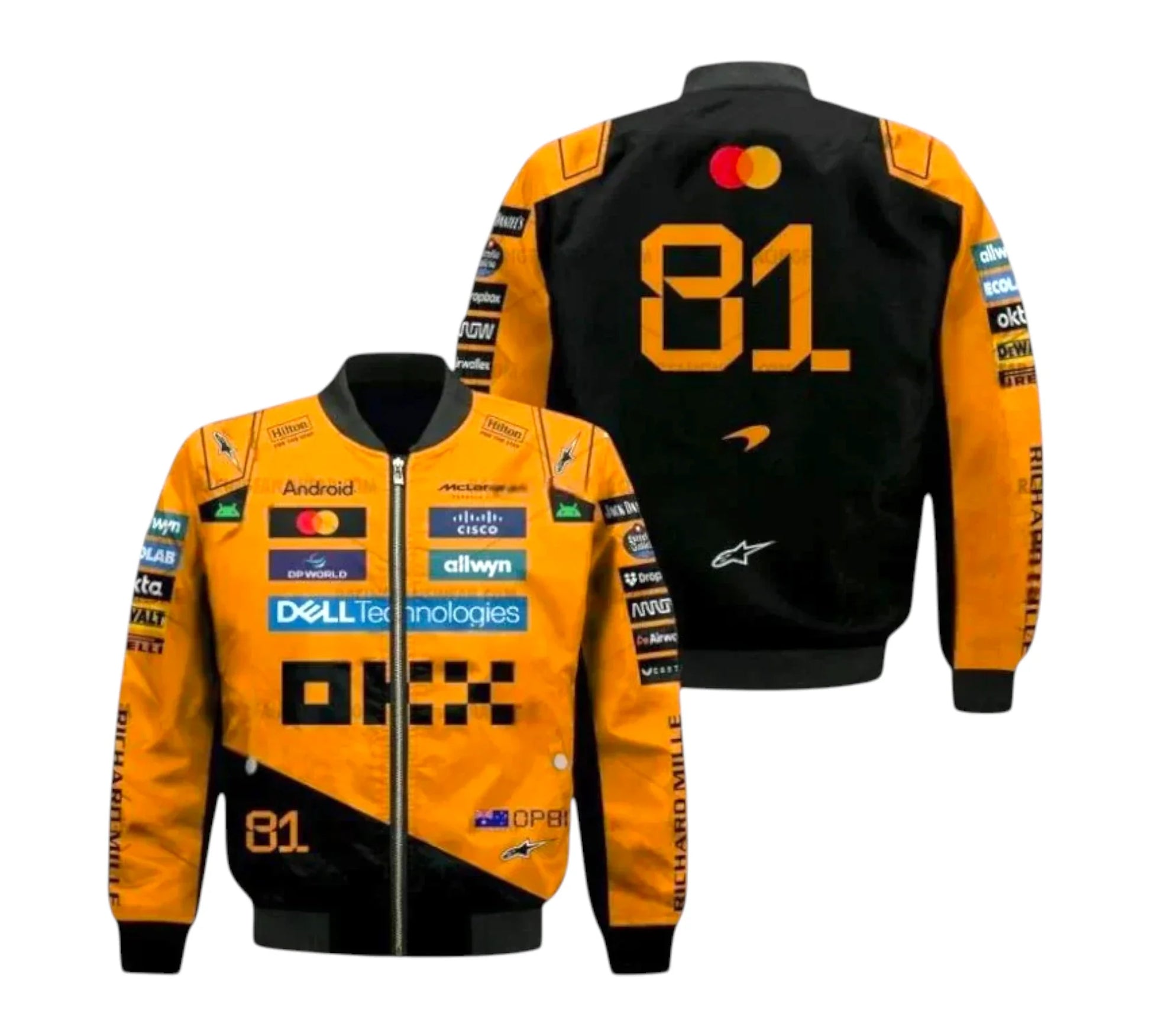2025 Oscar Piastri Team McLaren F1 Racing Vintage Jacket Endless Racegear