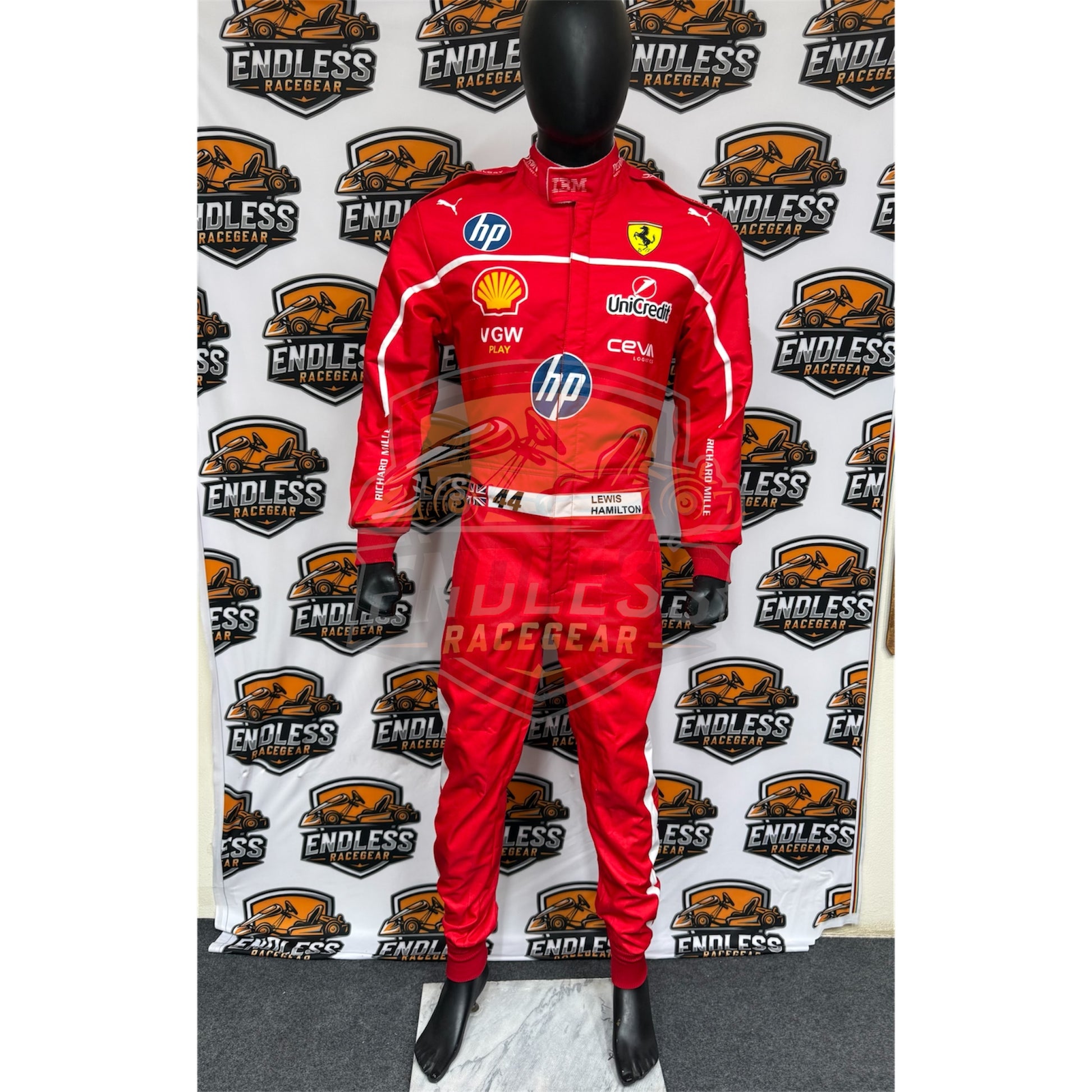 2025 Charles Leclerc Scuderia Ferrari HP F1 Replica Race Suit - Endless Racegear