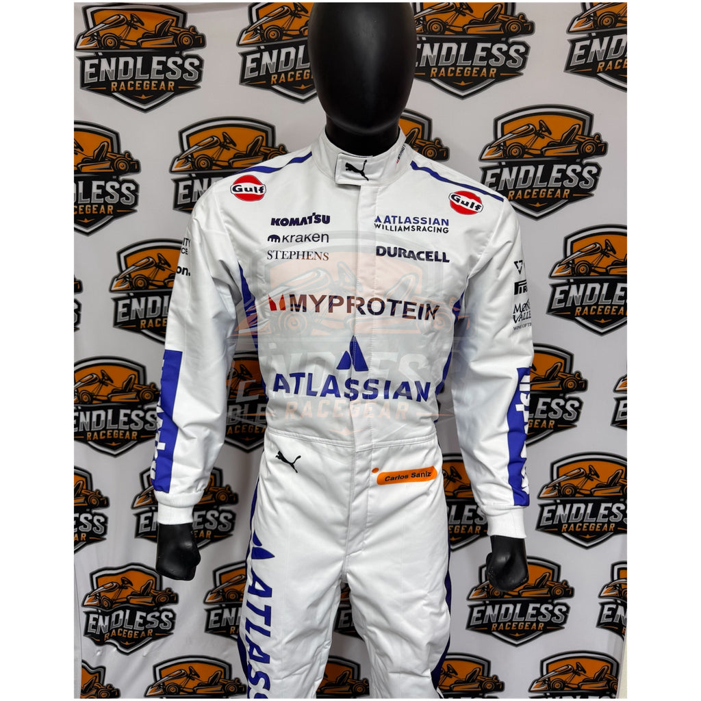 2025 Williams Carlos Sainz replica F1 race suit - Premium Endless Racegear