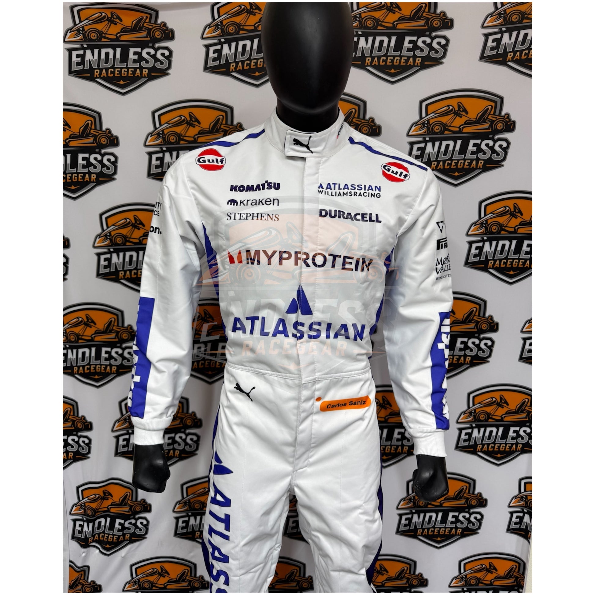 2025 Williams Carlos Sainz replica F1 race suit - Premium Endless Racegear