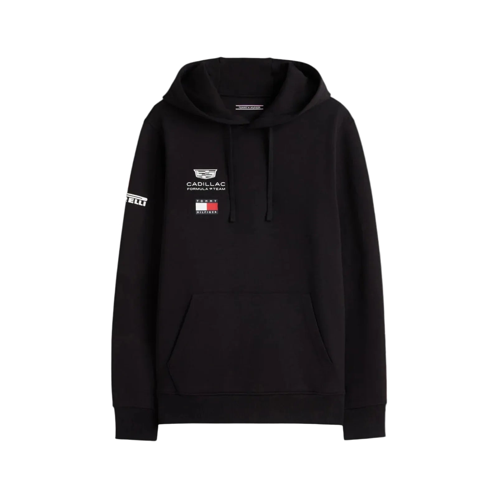 Black hoodie with Cadillac logo on a white background - Endless Racegear