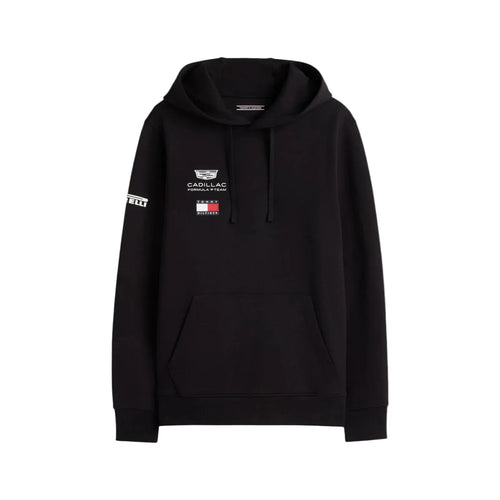 Black hoodie with Cadillac logo on a white background - Endless Racegear