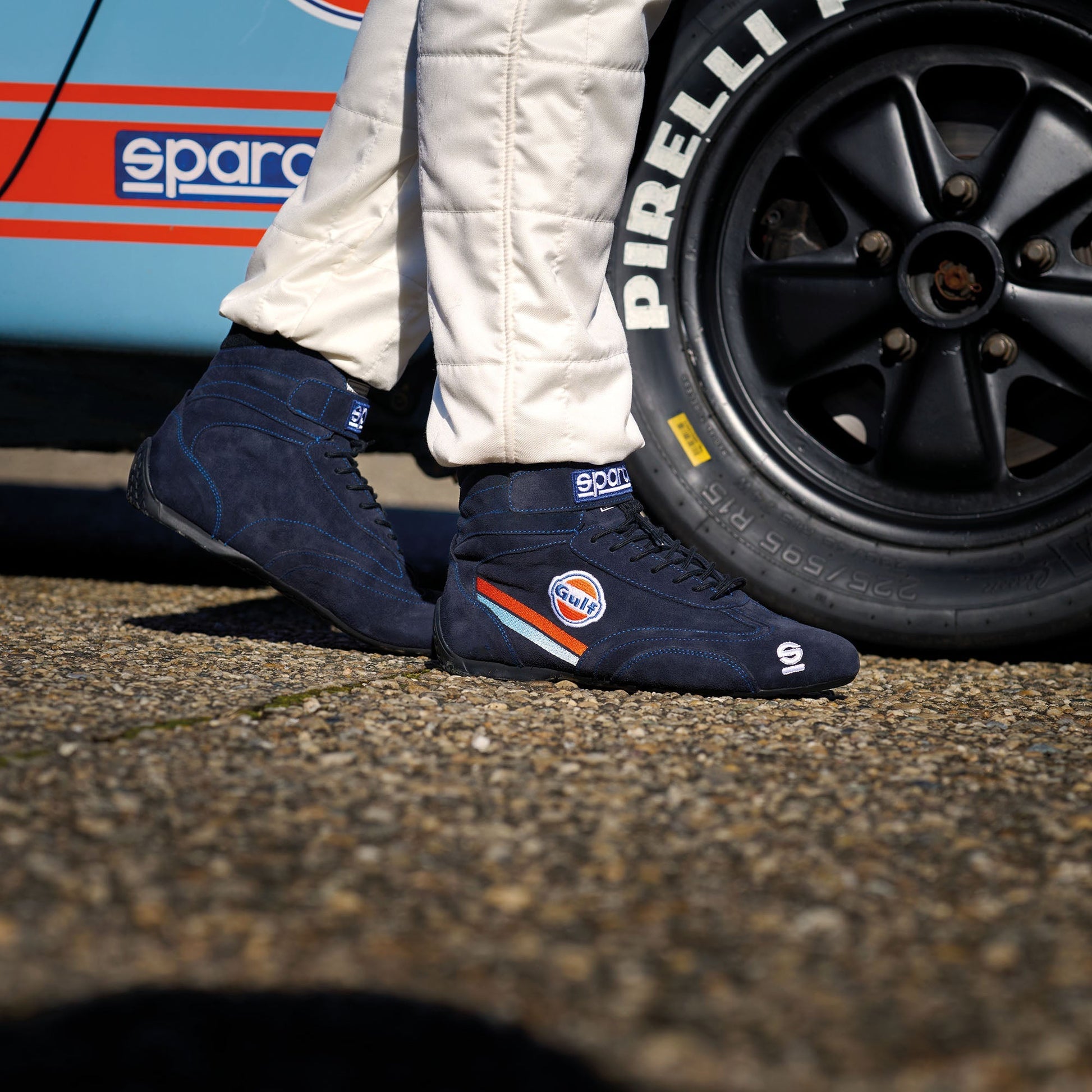 Sparco Gulf Racing Driver Suit Classic Retro 2-Layer Overalls Fireproof FIA Spec Sparco
