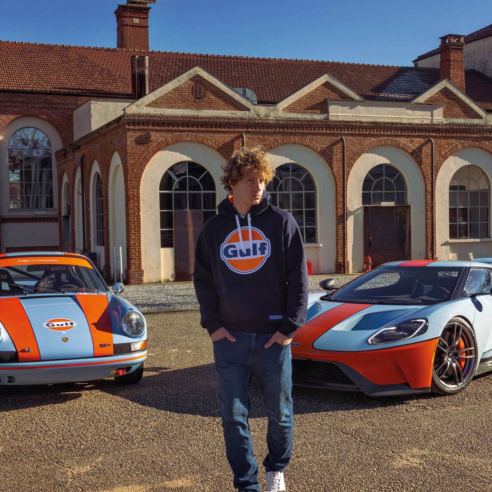 Sparco Gulf Racing Driver Suit Classic Retro 2-Layer Overalls Fireproof FIA Spec Sparco